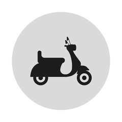 A moped. Vector image.