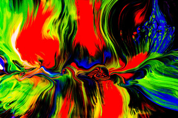 Fototapeta na wymiar Abstract art background, Abstract liquid painting texture closeup,