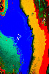 Abstract art background, Abstract liquid painting texture closeup,
