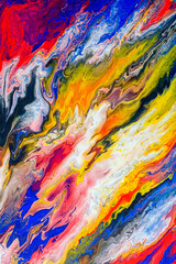 Abstract art background, Abstract liquid painting texture closeup,