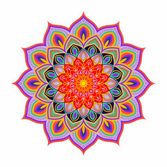 Background with a symmetrical colorful pattern, Indian pattern, oriental pattern,Doodle vintage Violet lace Doodle Ethnic Festive Abstract Vector Pattern