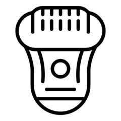 Woman epilator icon outline vector. Hair skin. Hair removal