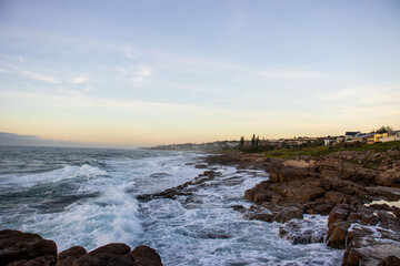 Seascape view of the south coast of South Africa