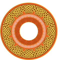 Knot style frame. Size changeable vector illustration.