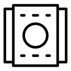 Drill tv mount icon outline vector. Wall bracket. House cinema