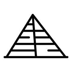 Tourism pyramid icon outline vector. Ancient egypt. Cairo landscape