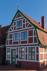 Fachwerkhaus in Jork im Alten Land, Niedersachsen in Deutschland