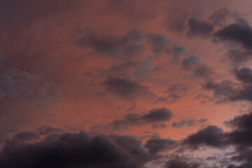 Obraz premium Beautiful colorful red sunset in Bogotá Colombia