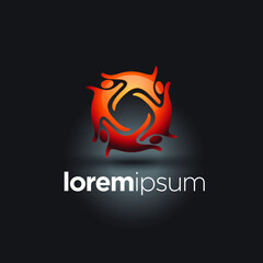 book logo with people icon in it