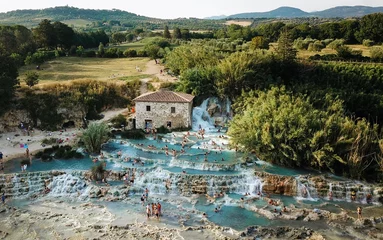 Fotobehang saturnia natural hot springs tuscany © formarck