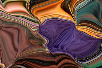 Multi-colored garbage on the ground.