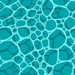 sea foam. 
Color illustration of sea foam. Blue sea water. Seamless water pattern.