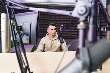 professional radio host financial analyst broadcasts live reads news 