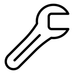 Bike key icon outline vector. Gear part. Filter engine