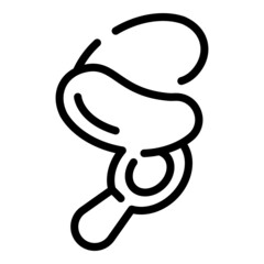 Modern eye patch icon outline vector. Face gel. Girl care