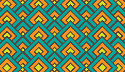 Seamless pattern. Elegant rectangular motif. Modern style pattern design. Abstract motif design