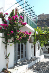 Fototapeta na wymiar Picturesque main village of Skiros island with view to Aegean sea, Sporades islands, Greece