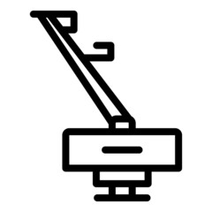 Fast trimmer icon outline vector. Garden lawn. Weed tool