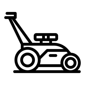 recommend clip art: Grass lawn mower icon outline vector. Garden trimmer. Agriculture tool