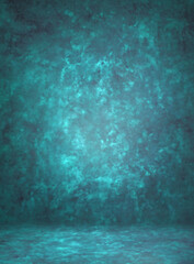 Blue Green Background Studio Portrait Backdrops Photo 4K