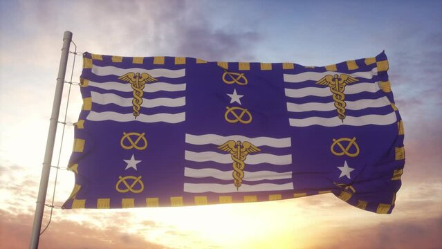 Flag of the city of Brisbane in the state of Queensland, Australia