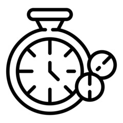 Time contraception icon outline vector. Education day. Birth control