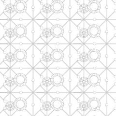 Circle and rectangle reapeting seamless pattern. Geometry objects for fabric, scrapbooking, wallpapers, surface design