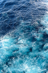 Fototapeta na wymiar wave action in the Caribbean