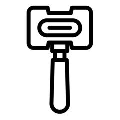 Steel razor pack icon outline vector. Cream shave. Man gel