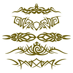 classic pattern tattoo vector art design ring tattoo design