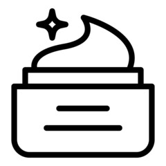 Cream face icon outline vector. Man cosmetic. Shave bottle