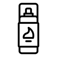 Shaving foam icon outline vector. Cosmetic care. Cream product