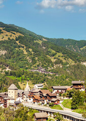 Fototapeta na wymiar Mountains of the Swiss Alps