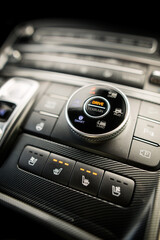 Modern car drive mode selector button