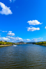Obraz premium Rio Mondego in Coimbra, Portugal 