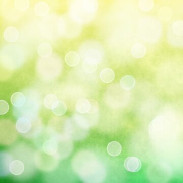 Yellow and green abstract bokeh beautiful background blur.