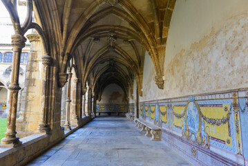 Naklejka premium Kreuzgang Kloster Santa Cruz in Coimbra, Portugal
