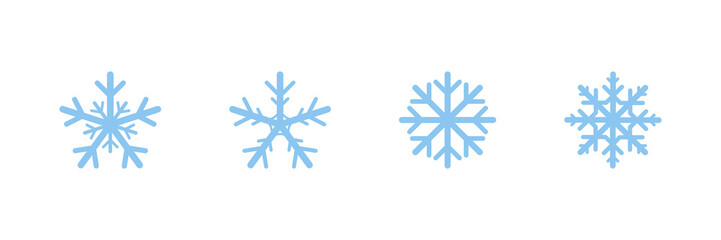 Black snowflake in beautiful style on a white background. Winter cold snow season. Art line ornament. Vector snow symbol.