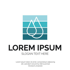 Water Drop Logo Vector Design