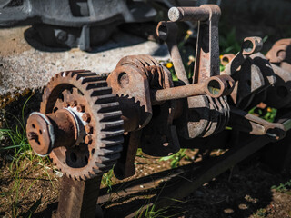 old rusty gears