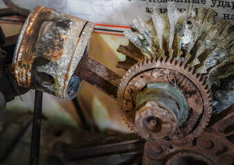 old rusty gears