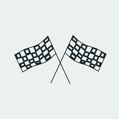 Race vector icon illustration sign