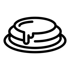 Honey cake icon outline vector. Bee nectar. Liquid food