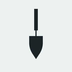 Shovel vector icon illustration sign