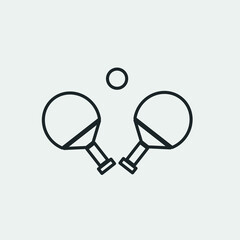 Tennis vector icon illustration sign