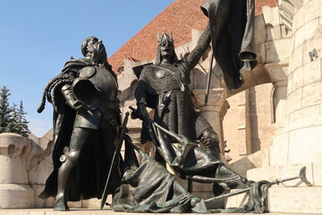 Mathias Rex Sculpture on the main square of Cluj-Napoca