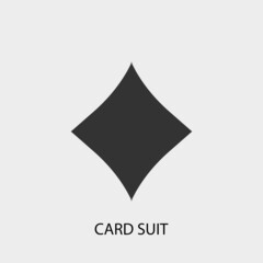 Card suit vector icon illustration sign