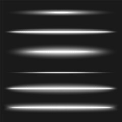 Light beams, streaks isolated with transparency