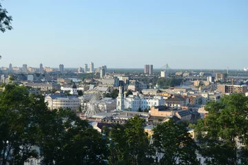 Rolgordijnen a view of the city of kyiv from afar © Freiberufler