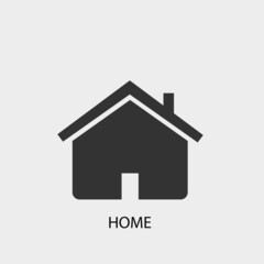 Home vector icon illustration sign